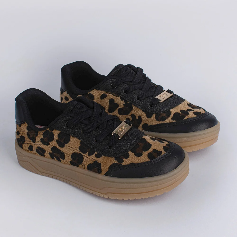 TENIS KIDY HAPPY PRETO/ONCA Preto/Onça 3