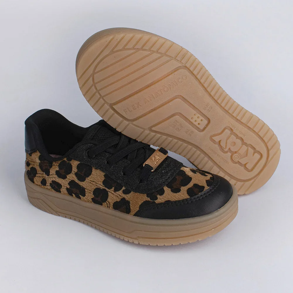 TENIS KIDY HAPPY PRETO/ONCA Preto/Onça 4