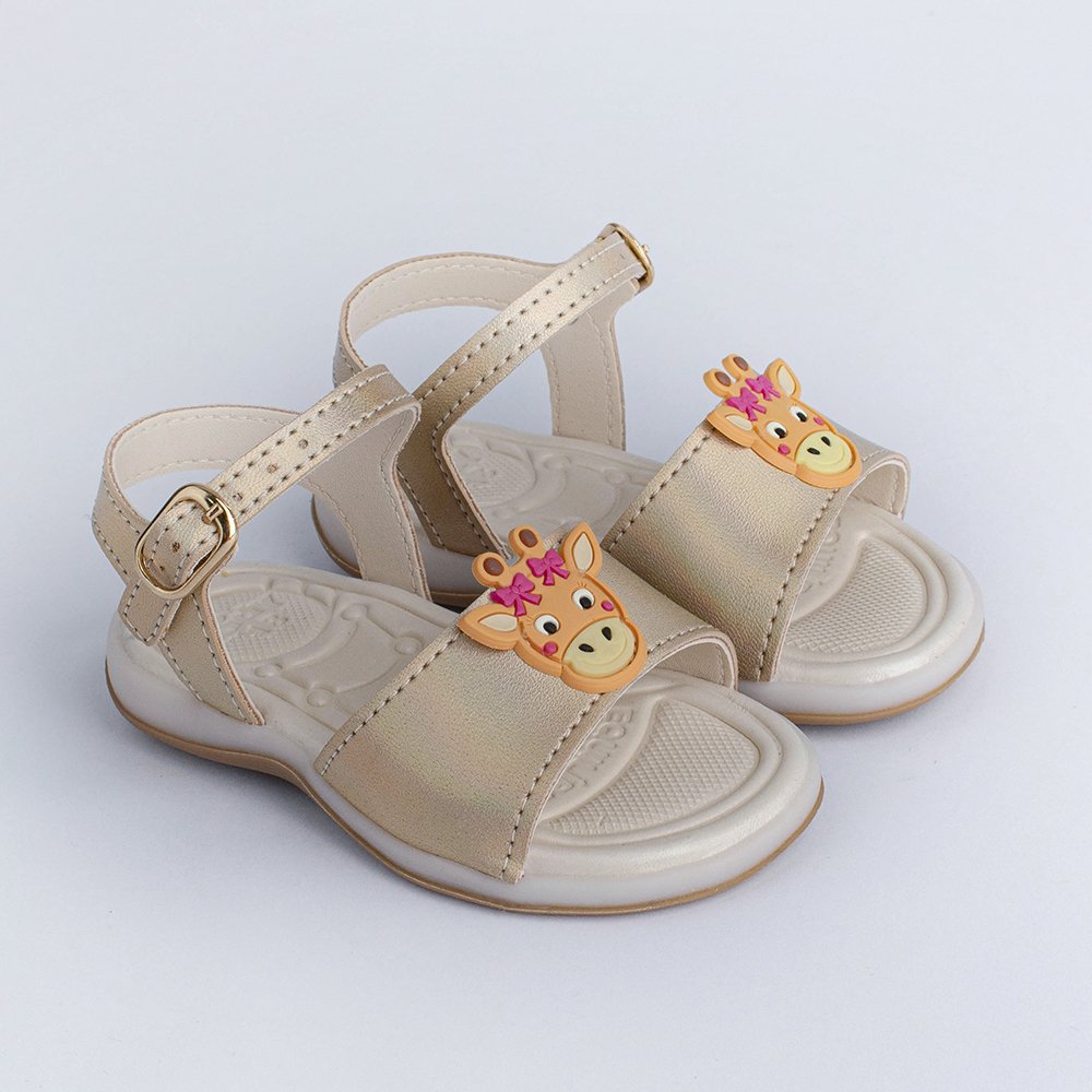 SANDALIA KIDY BABY EQUILIBRIO OURO Kidy Ouro 3