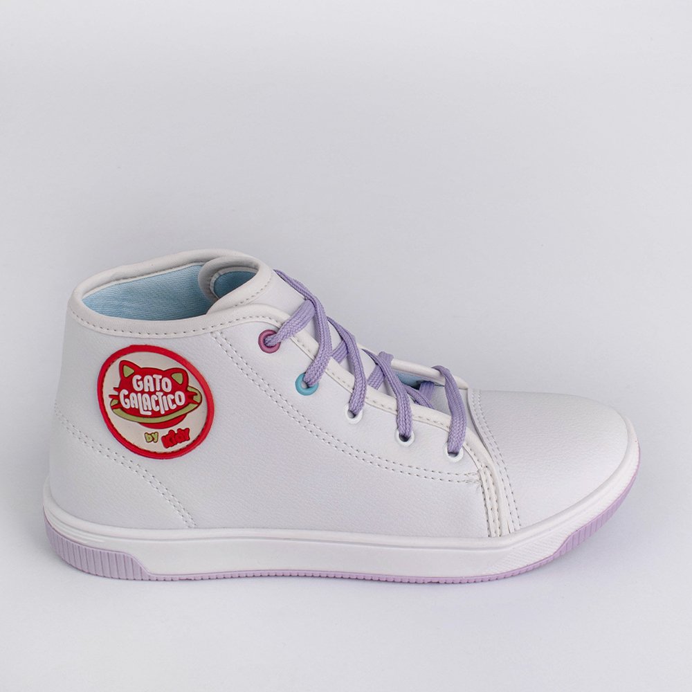 TENIS KIDY ASTRAL BRANCO/LILAS 