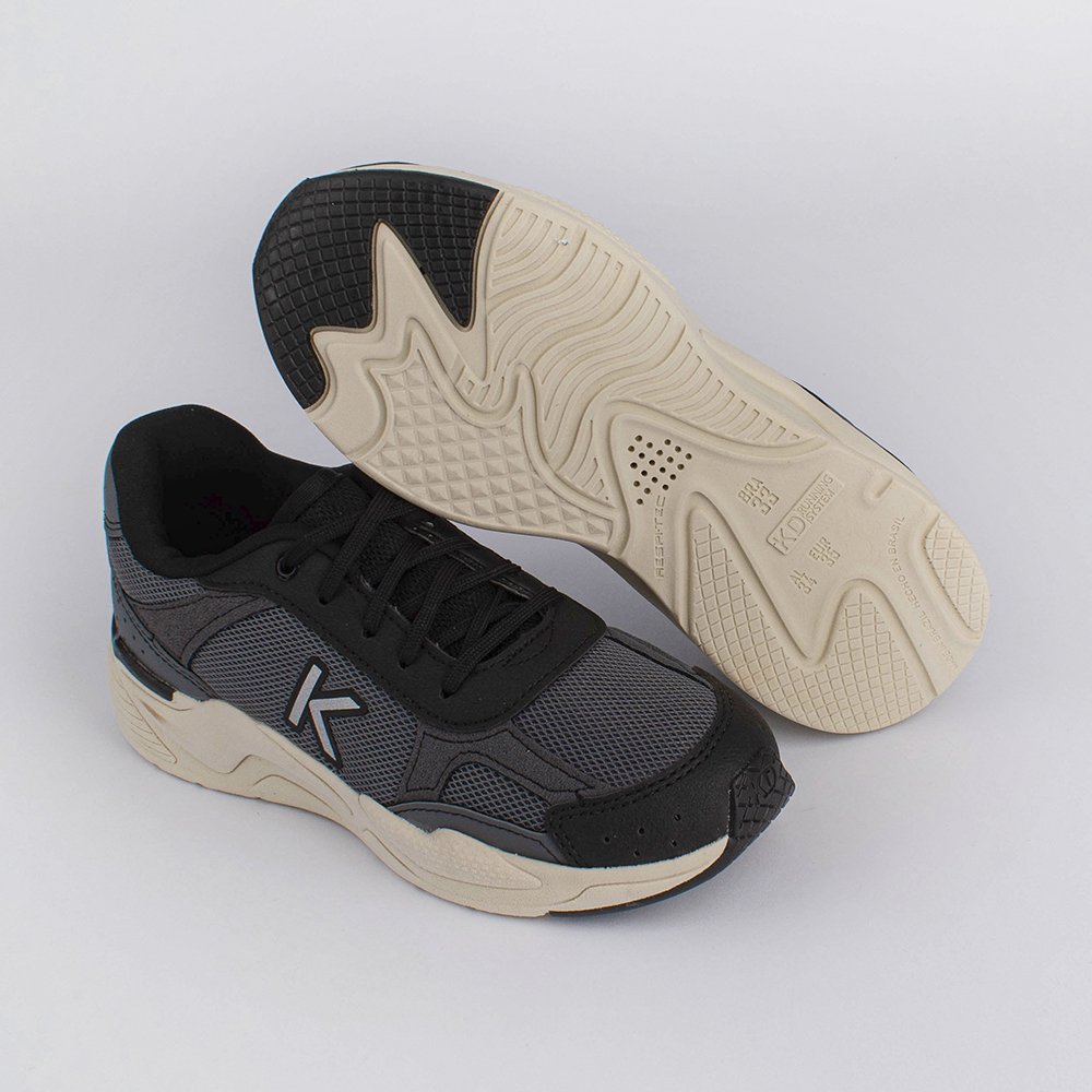 TENIS K360 RETRO PRETO/GRAFITE Kidy Preto/Grafite 3