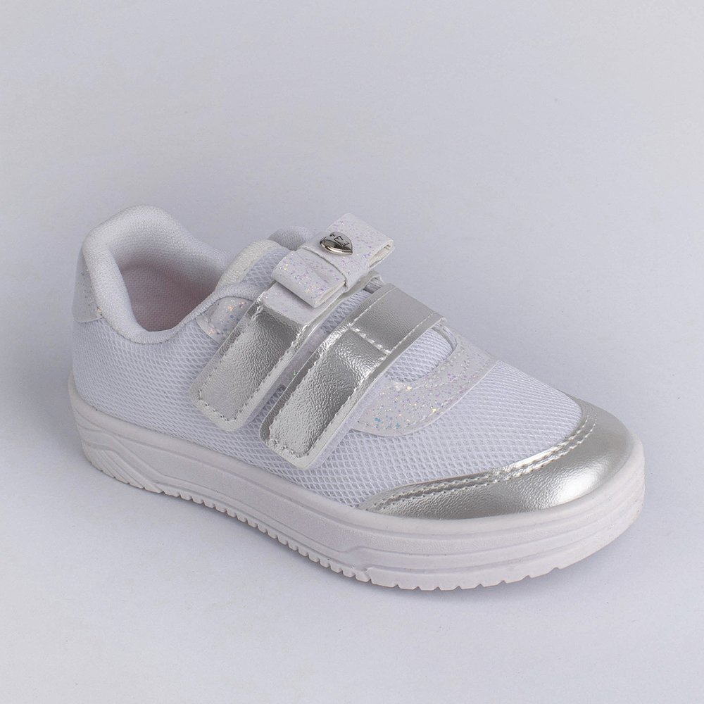 TENIS KIDY HAPPY BRANCO/PRATA  Branco/Prata 2