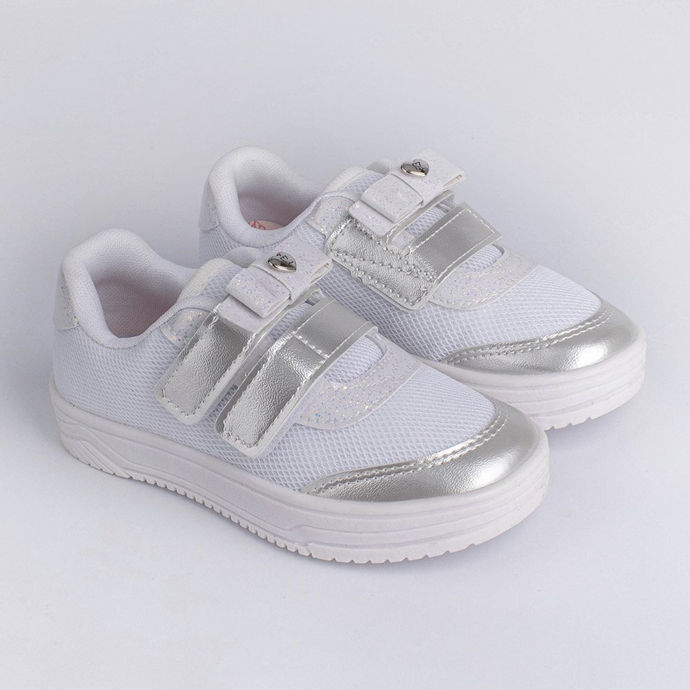 TENIS KIDY HAPPY BRANCO/PRATA  Branco/Prata 3