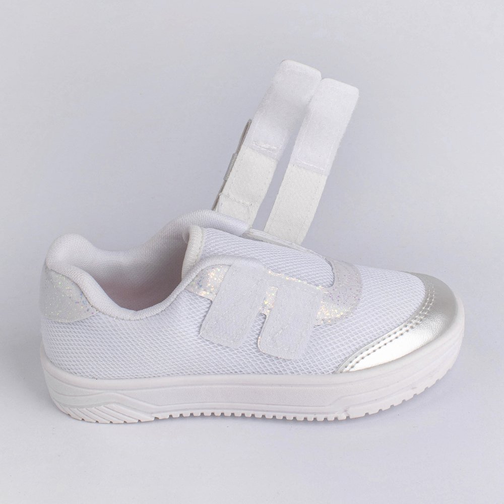 TENIS KIDY HAPPY BRANCO/PRATA  Branco/Prata 5