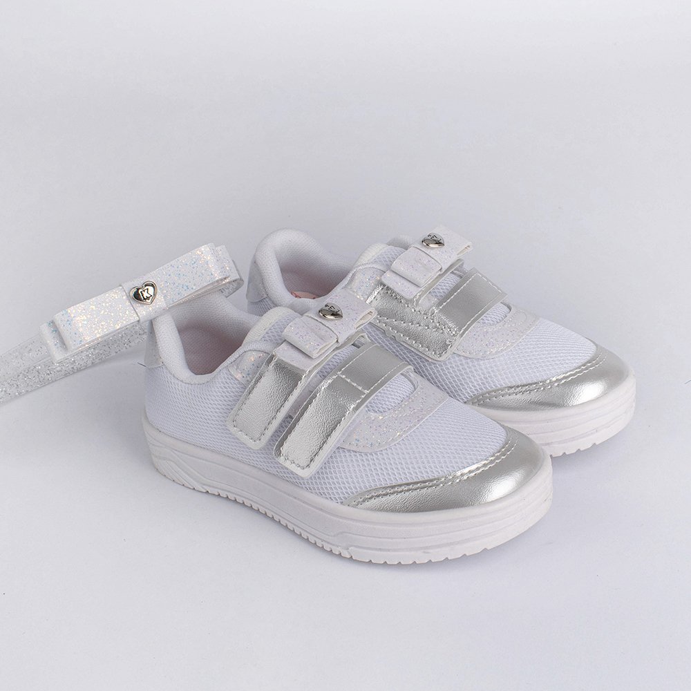 TENIS KIDY HAPPY BRANCO/PRATA  Branco/Prata 6