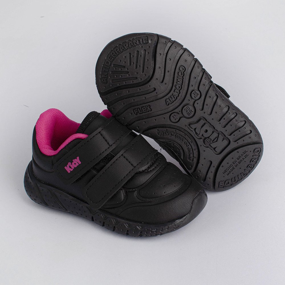 TENIS KIDY EQUILIBRIO PRETO/PINK Kidy Preto/Pink 2