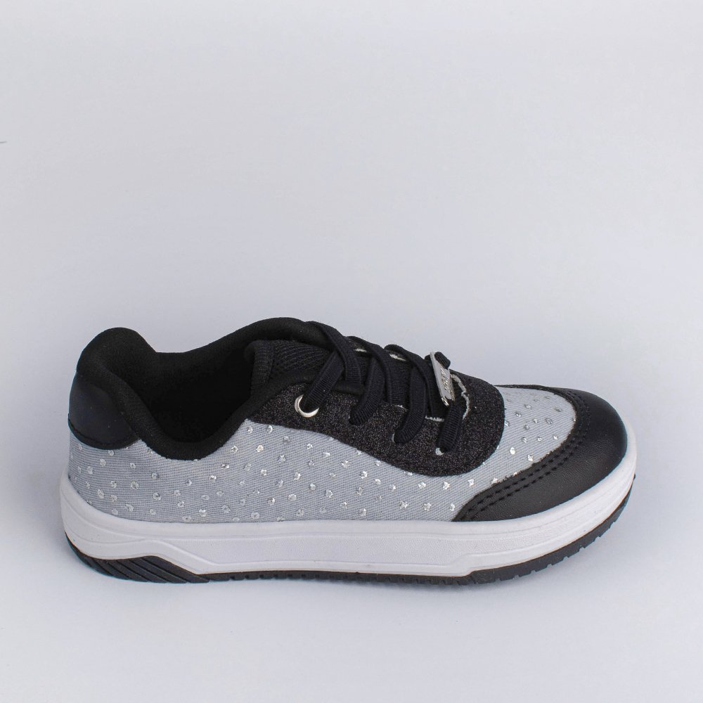 TENIS KIDY HAPPY JEANS/PRETO 