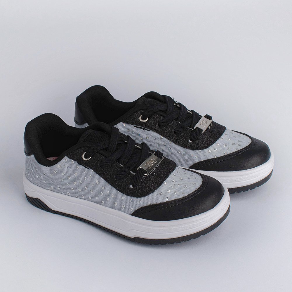 TENIS KIDY HAPPY JEANS/PRETO Jeans/Preto 3