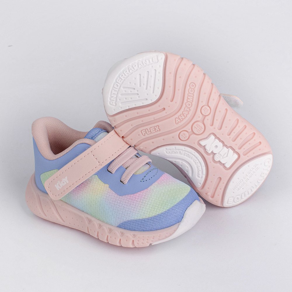 TENIS KIDY EQUILIBRIO AZUL BB/COLORIDO Kidy Azul Bebê/Colorido 4