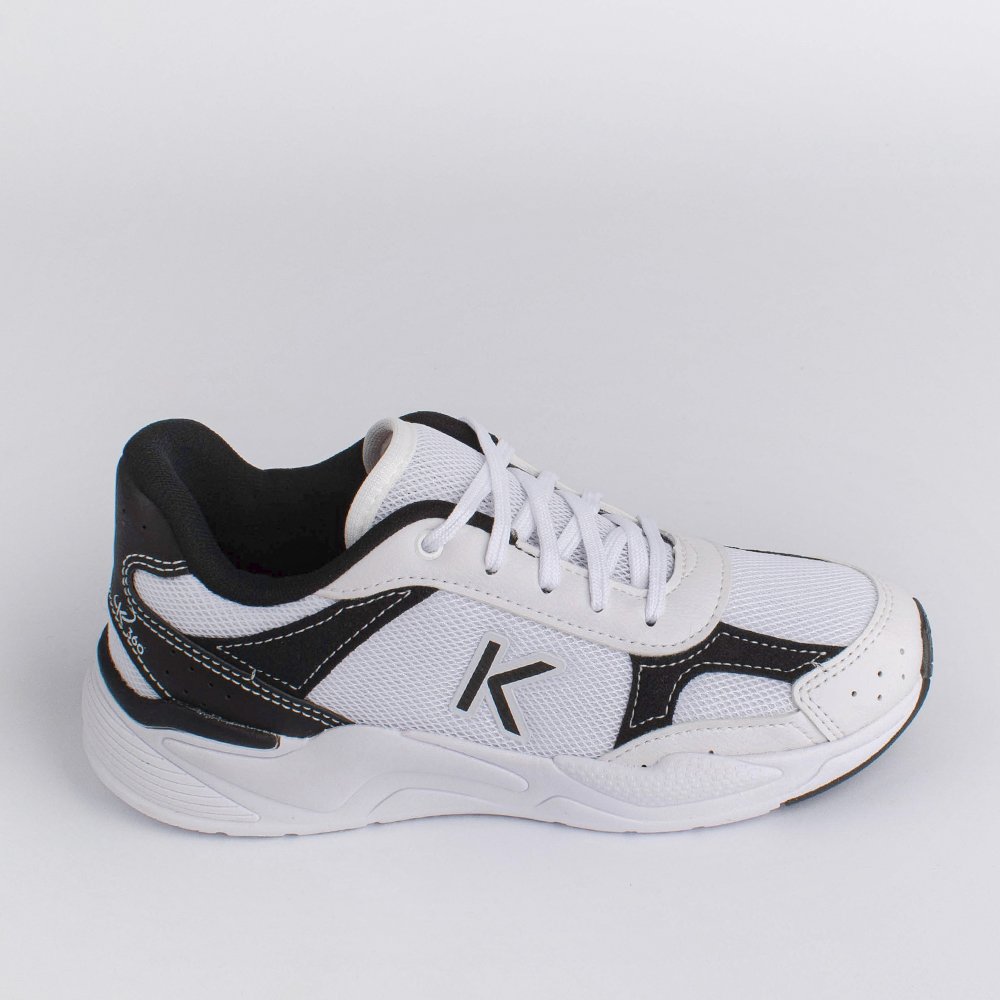 TENIS K360 RETRO BRANCO/PRETO Kidy