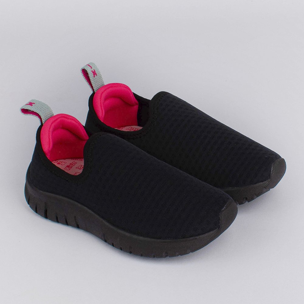 TENIS KIDY ULTRA FLEX PRETO/PINK NEON Kidy Preto/Pink Neon 3