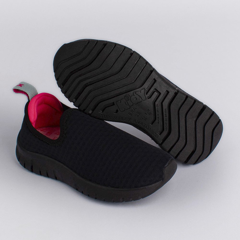 TENIS KIDY ULTRA FLEX PRETO/PINK NEON Kidy Preto/Pink Neon 4