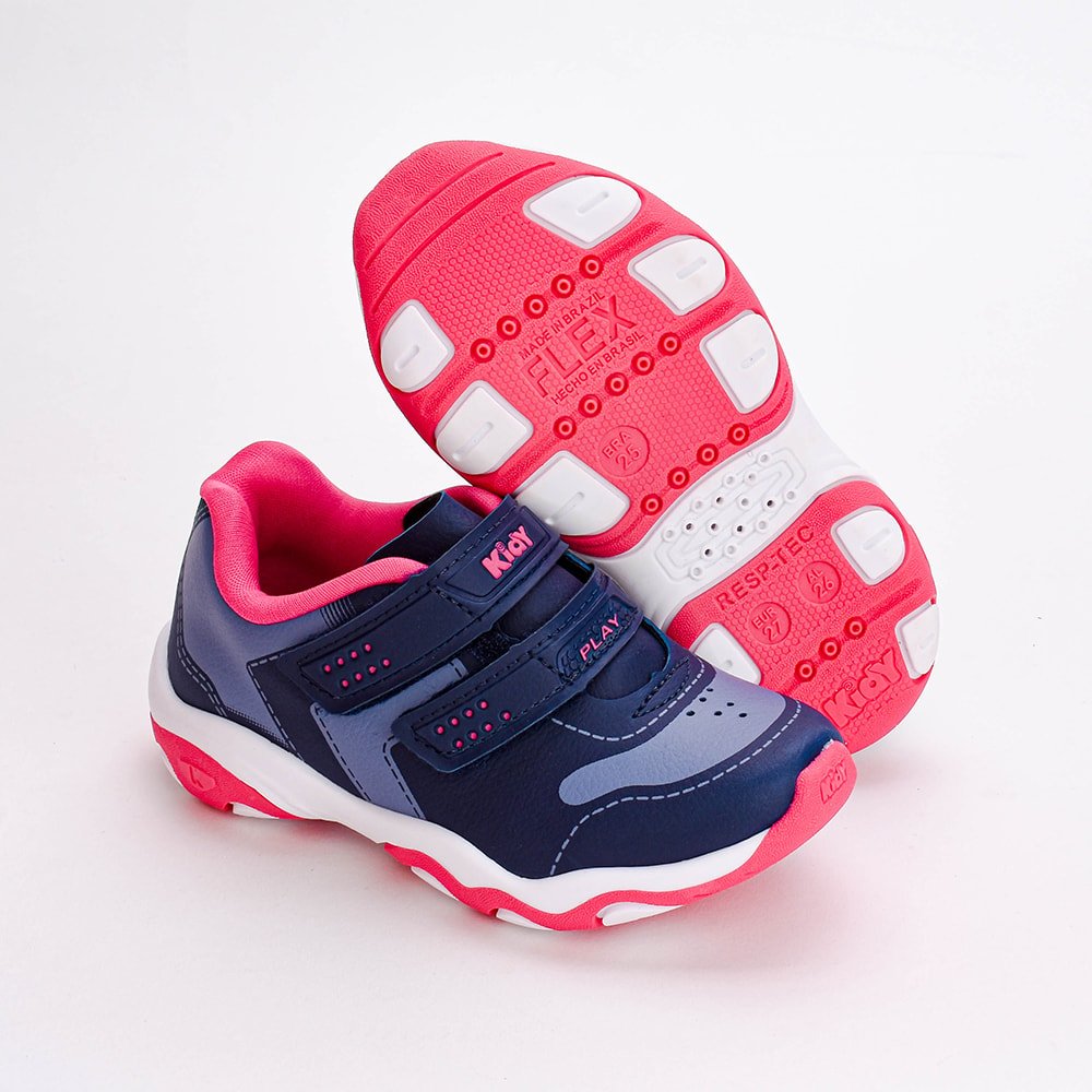 TENIS KIDY PLAY RESPITEC MARINHO/AZUL PINK  Marinho/Azul/Pink 5