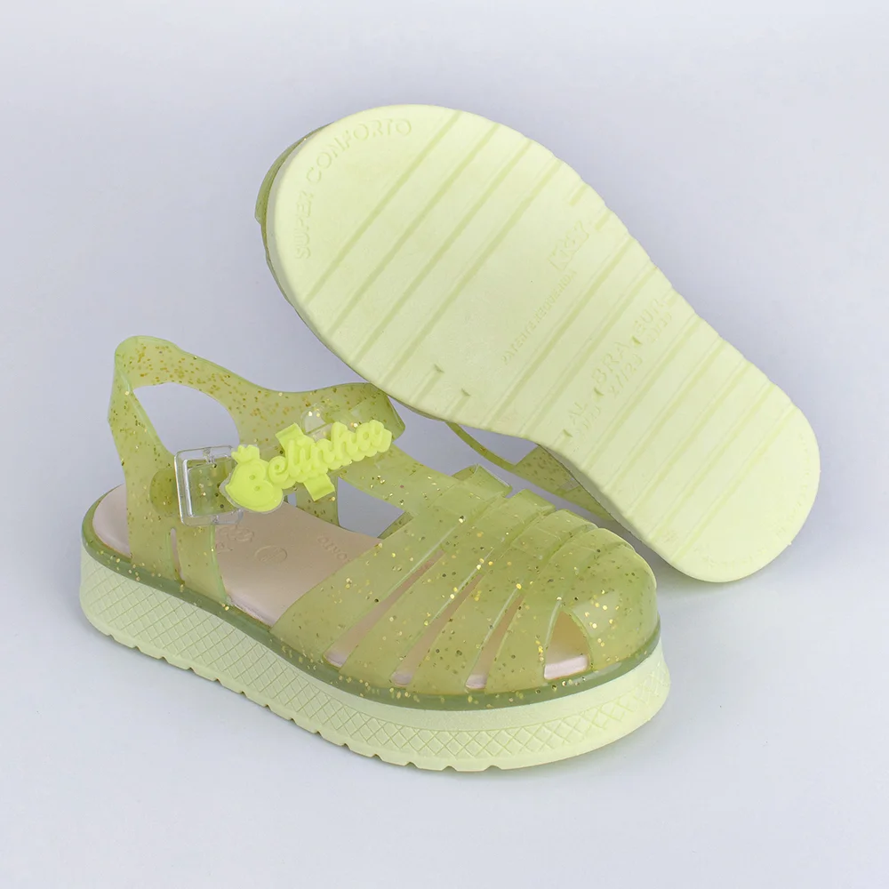 SANDALIA KIDY GLOSS AMARELO/GLITER Amarelo/Gliter 2