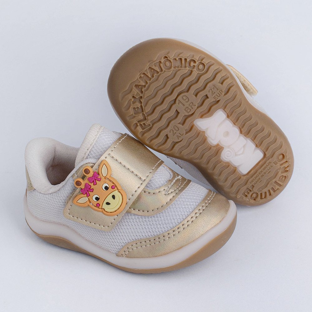 TENIS KIDY COLORS EQUILIBRIO OURO  Ouro 4