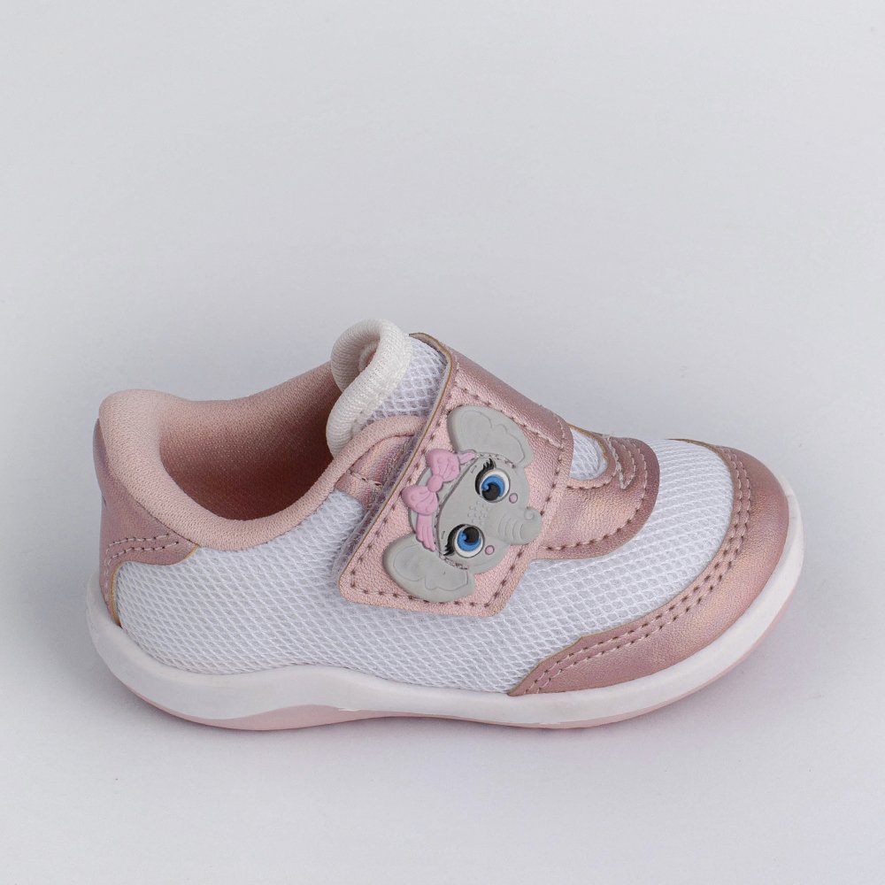 TENIS KIDY COLORS EQUILIBRIO BRANCO/NUDE 