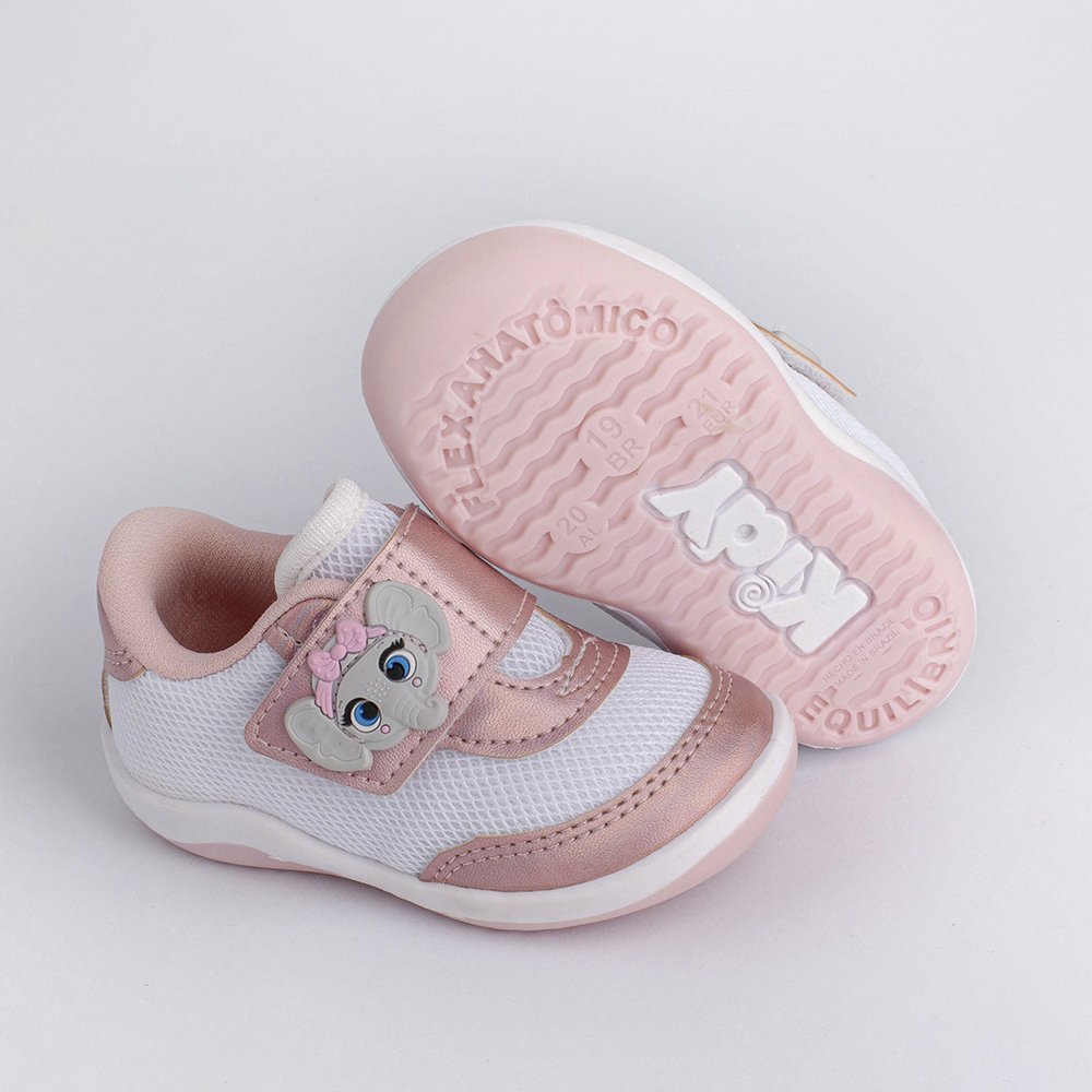 TENIS KIDY COLORS EQUILIBRIO BRANCO/NUDE  Branco/Nude 4