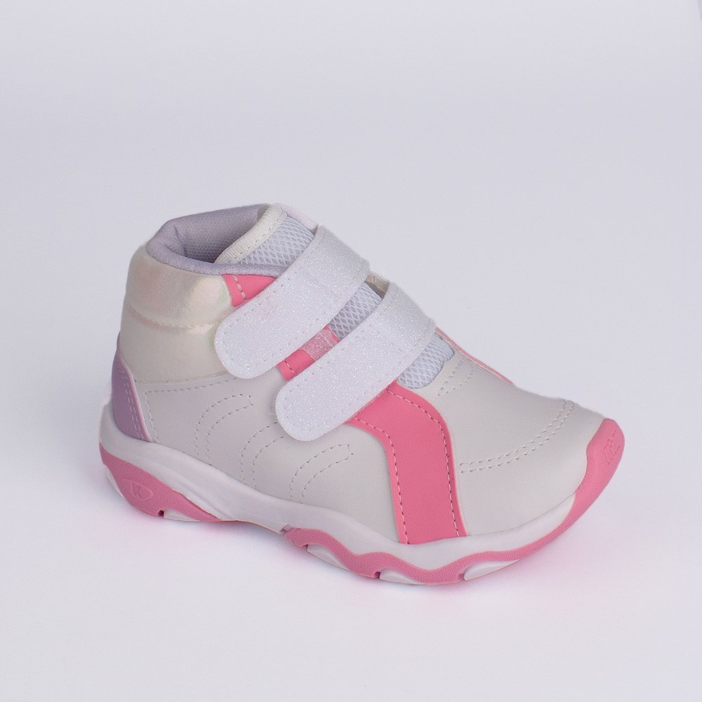 TENIS KIDY PLAY RESPITEC BRANCO/ROSA/LILAS Branco/Rosa/Lilás 3