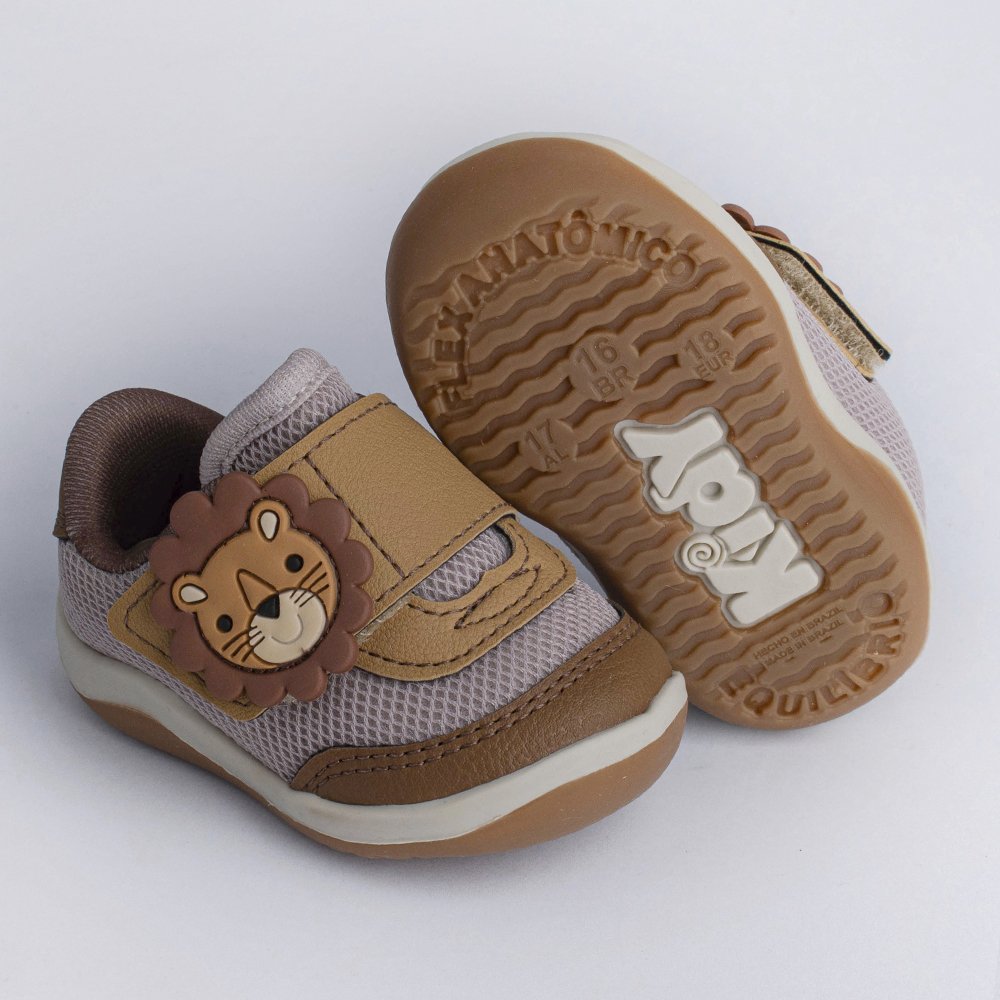 TENIS KIDY COLORS EQUILIBRIO NATURAL/CARAMELO Natural/Caramelo 4