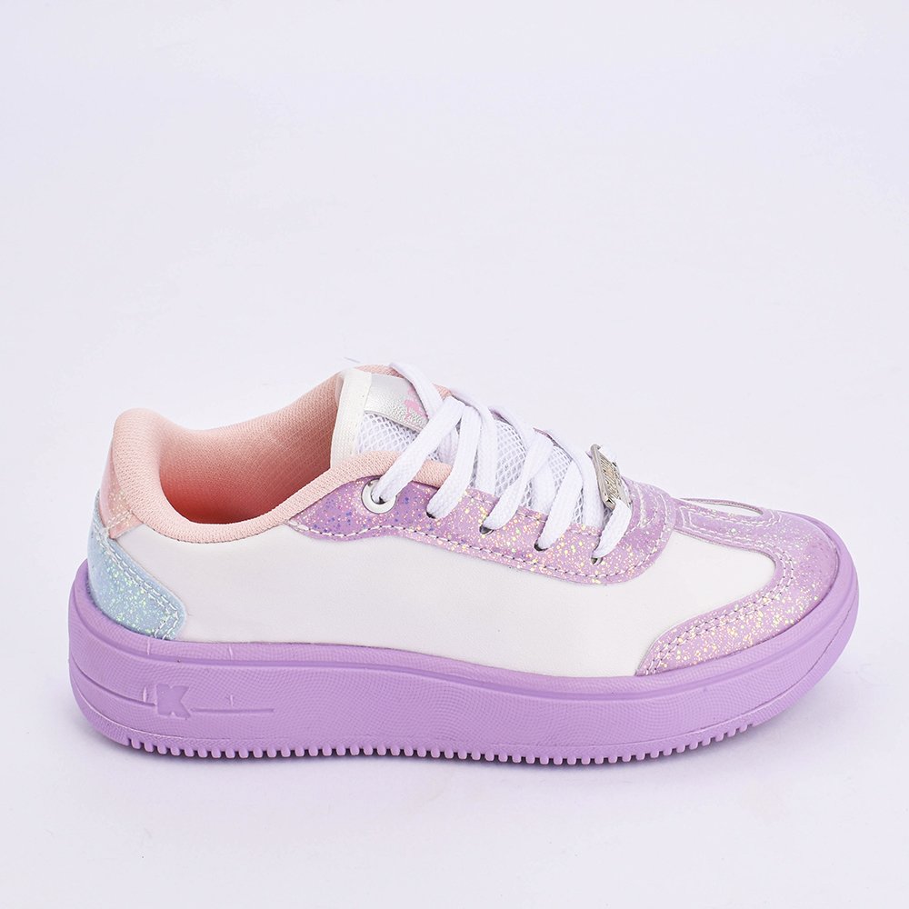 TENIS K360 NOVA YORK BRANCO/LILAS Kidy