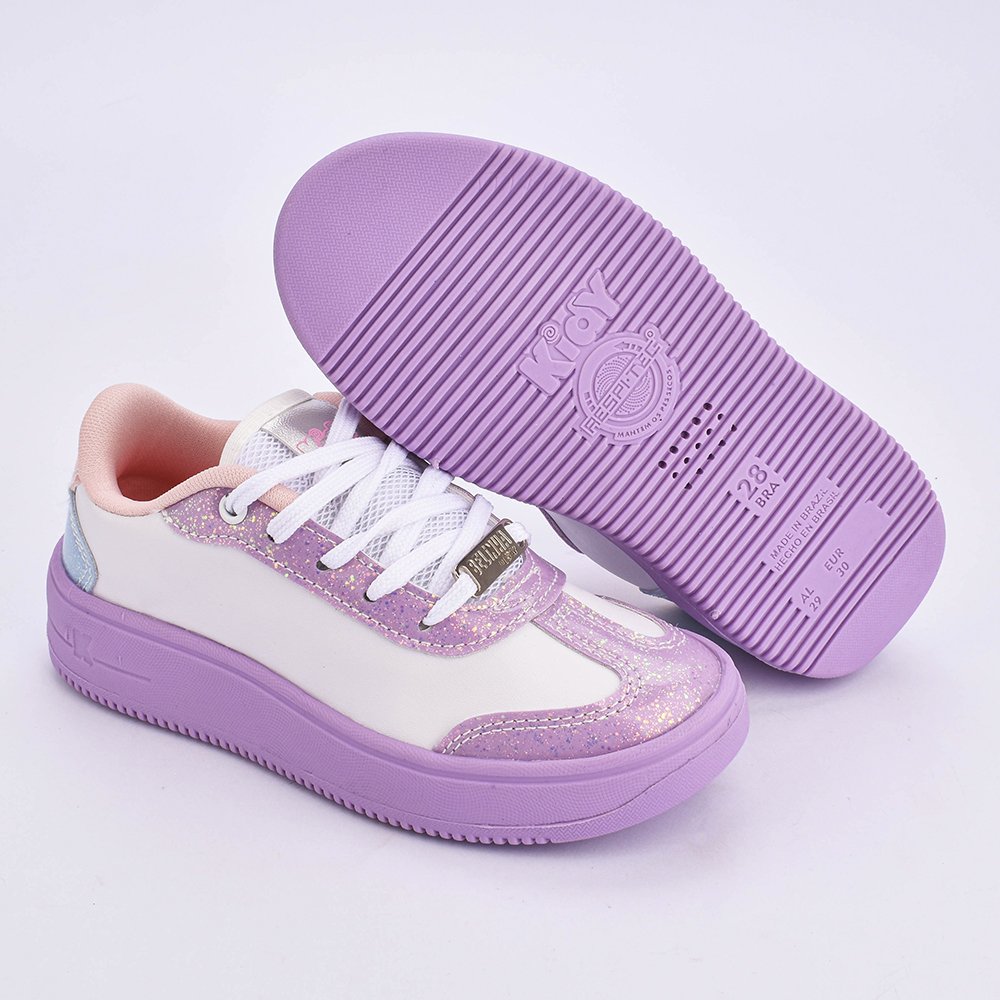 TENIS K360 NOVA YORK BRANCO/LILAS Kidy Branco/Lilás 4