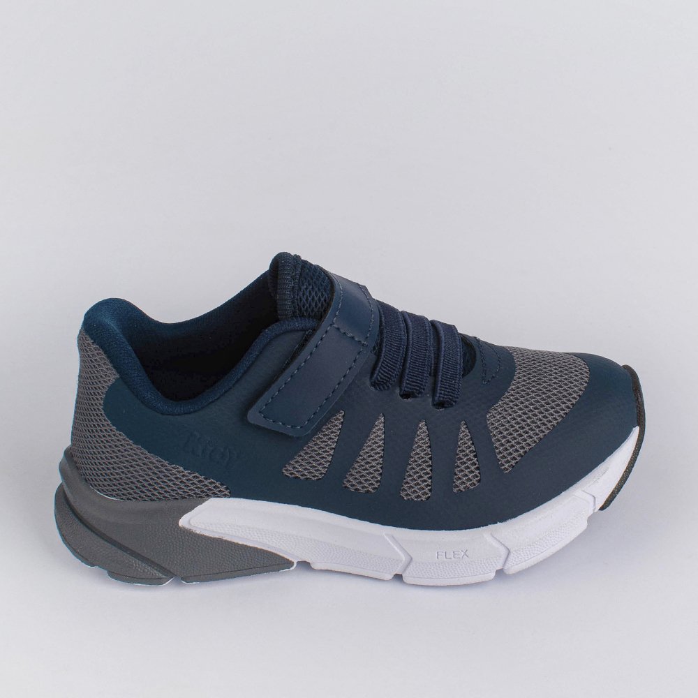 Tenis infantil Menino Kidy Ultra Flex Fita Aderente Respiravel Confortavel 100% Anatomico Antiodor