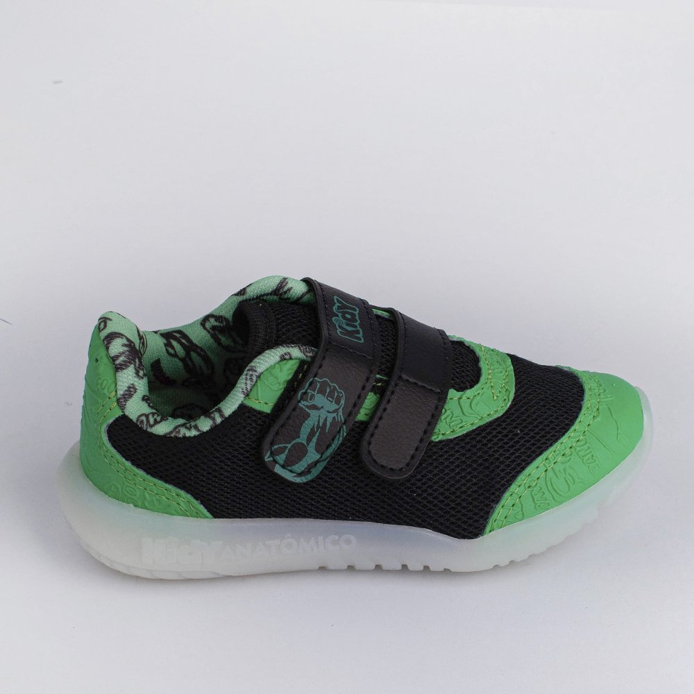 TENIS KIDY FLEX LIGHT PRETO/VERDE Kidy
