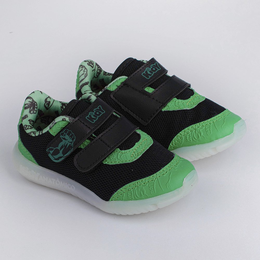 TENIS KIDY FLEX LIGHT PRETO/VERDE Kidy Preto/Verde 2
