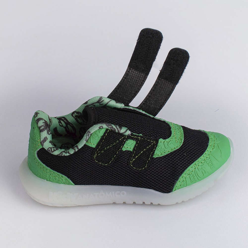 TENIS KIDY FLEX LIGHT PRETO/VERDE Kidy Preto/Verde 3