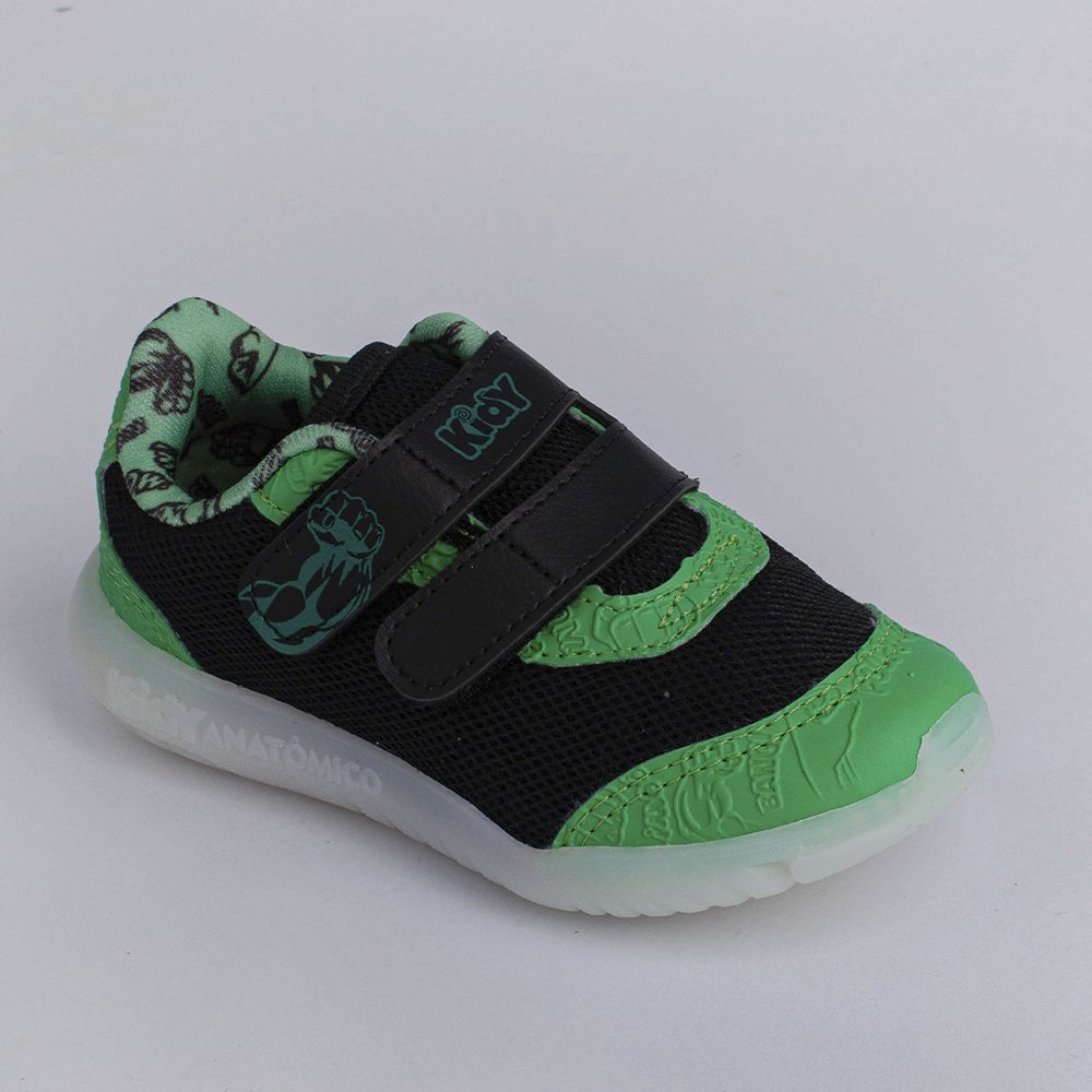 TENIS KIDY FLEX LIGHT PRETO/VERDE Kidy Preto/Verde 4