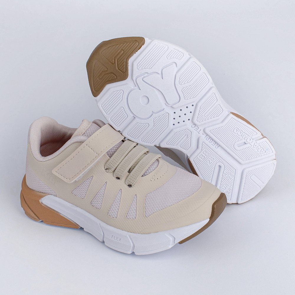 TENIS KIDY ENERGY BABY RESPITEC MARFIM/DOURADO  Bege 4
