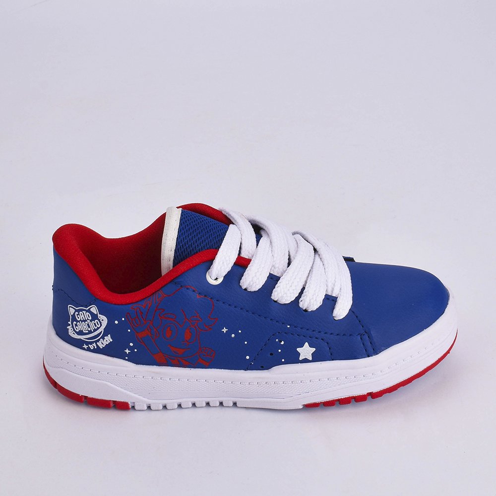 TENIS K360 ESTILO RESPITEC AZUL ROYAL/VERMELHO/BRANCO Kidy