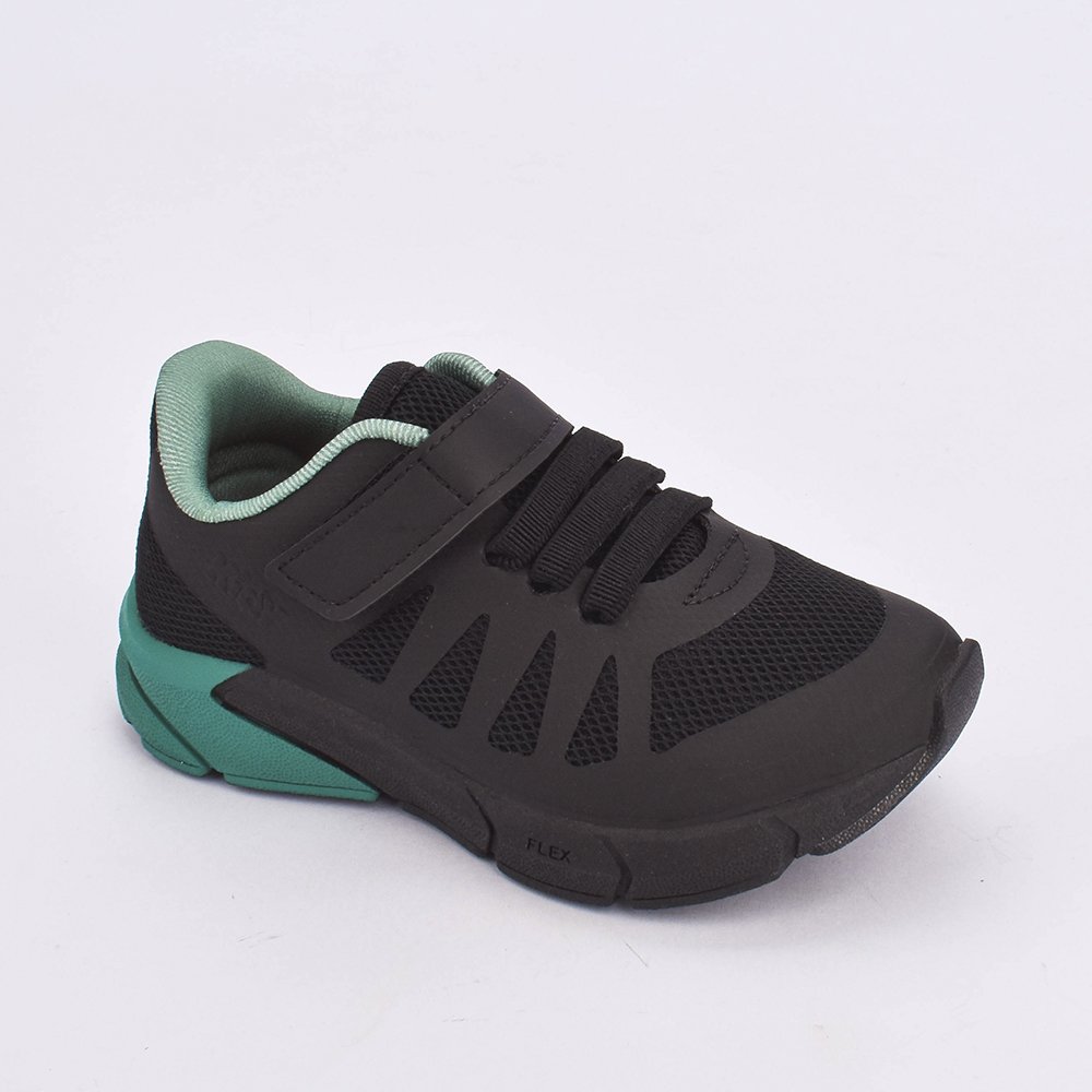 TENIS KIDY ENERGY BABY RESPITEC PRETO/VERDE Kidy