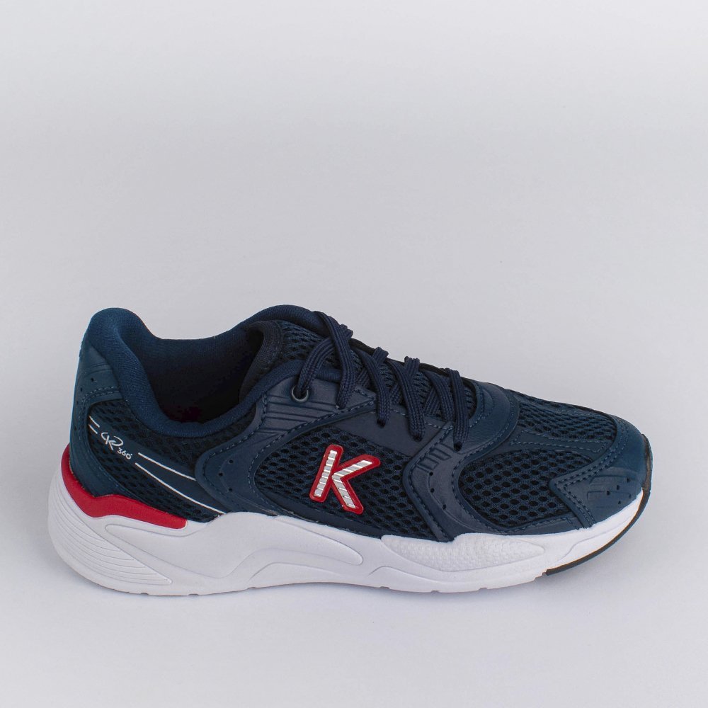 TENIS K360 RETRO MRNHO/VRLHO/PRATA Kidy Azul/Vermelho 1