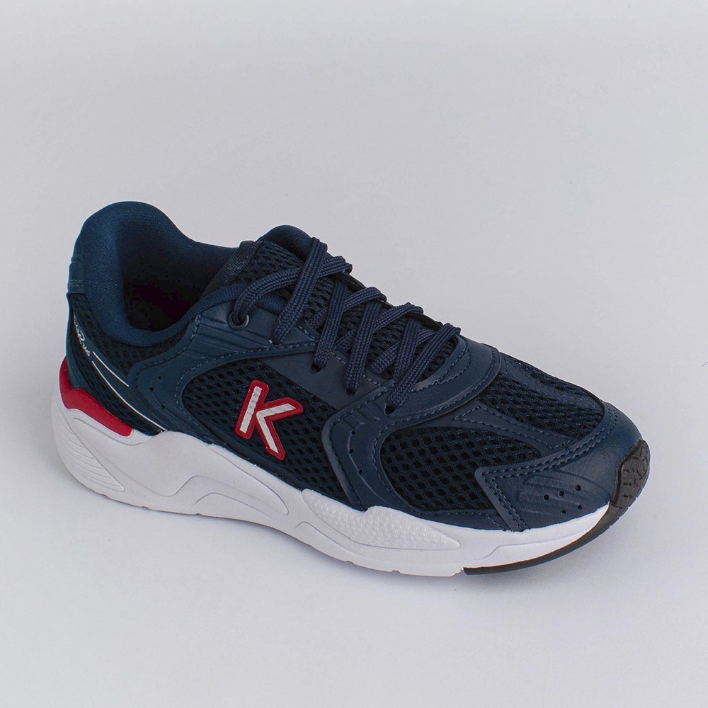 TENIS K360 RETRO MRNHO/VRLHO/PRATA Kidy Azul/Vermelho 2