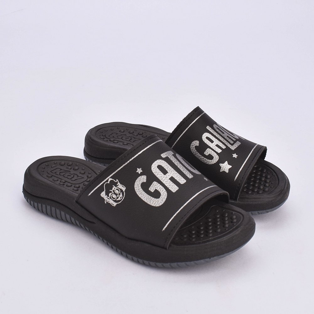 Chinelo Infantil Menino Kidy Gato Galactico Macio Antiderrapante Anatomico  Preto 3