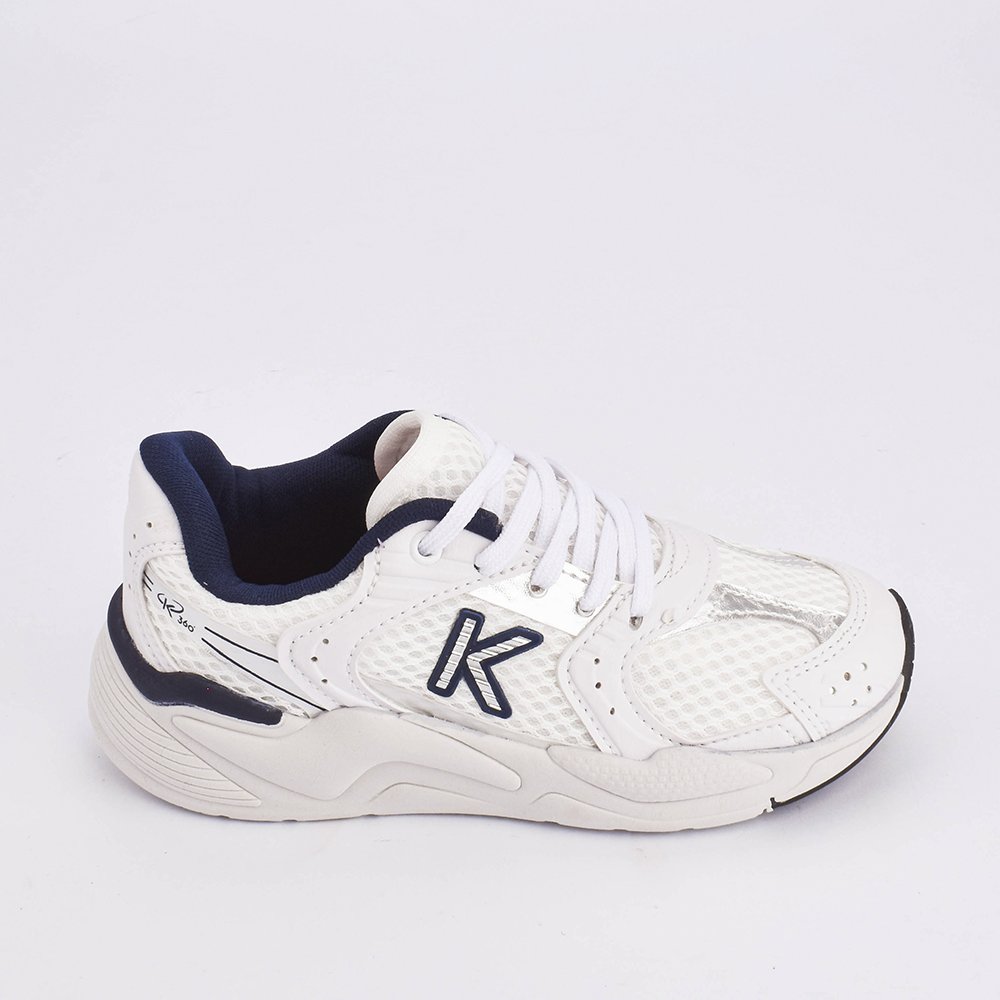 TENIS K360 RETRO BRANCO/AZUL Kidy