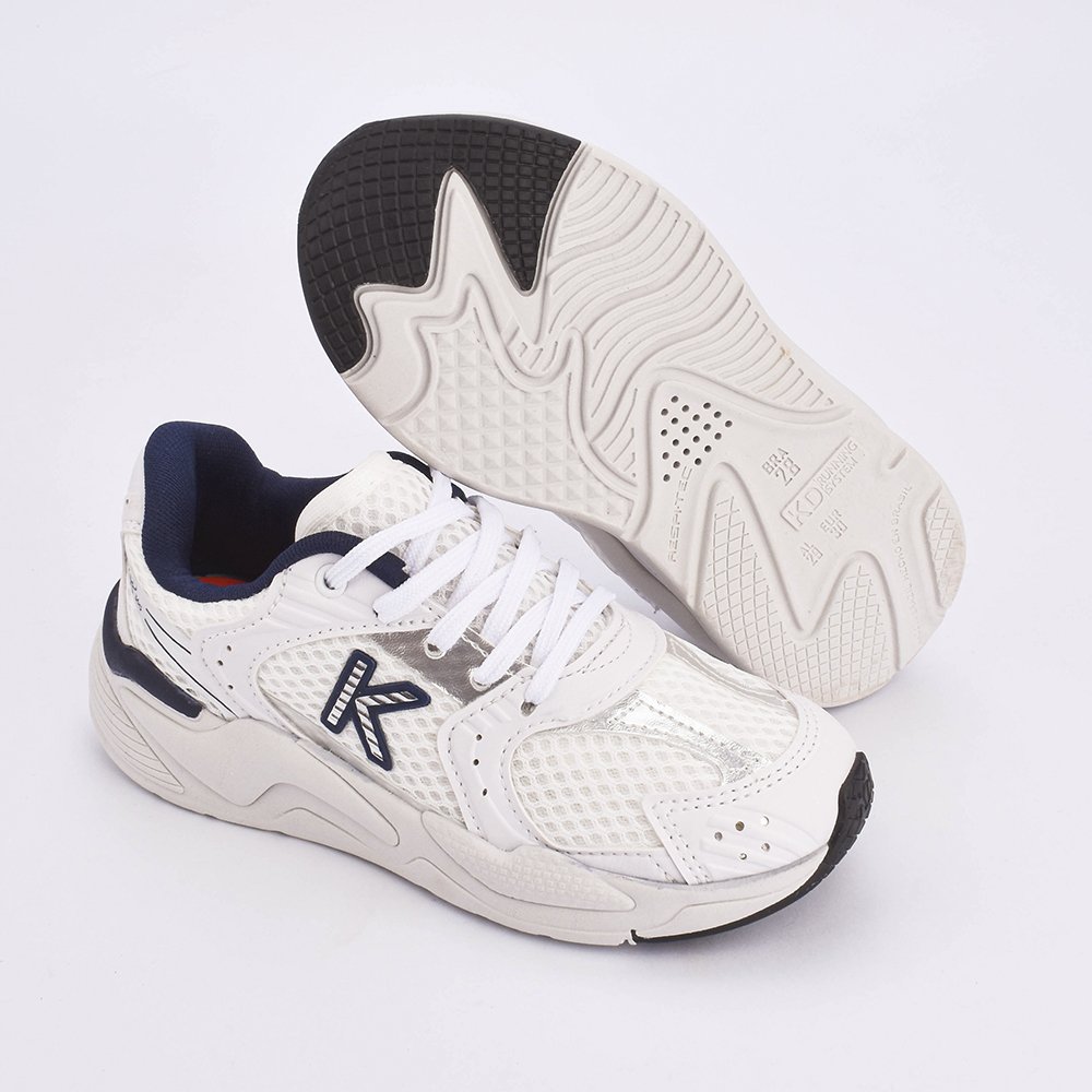 TENIS K360 RETRO BRANCO/AZUL Kidy Branco 4