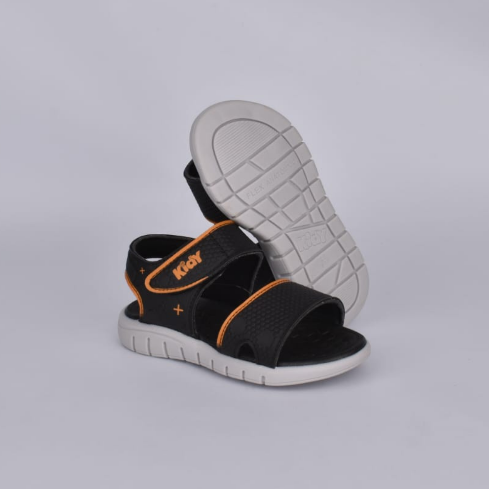 SANDALIA KIDY TOYS PRETO/LARANJA Kidy Preto/Laranja 2