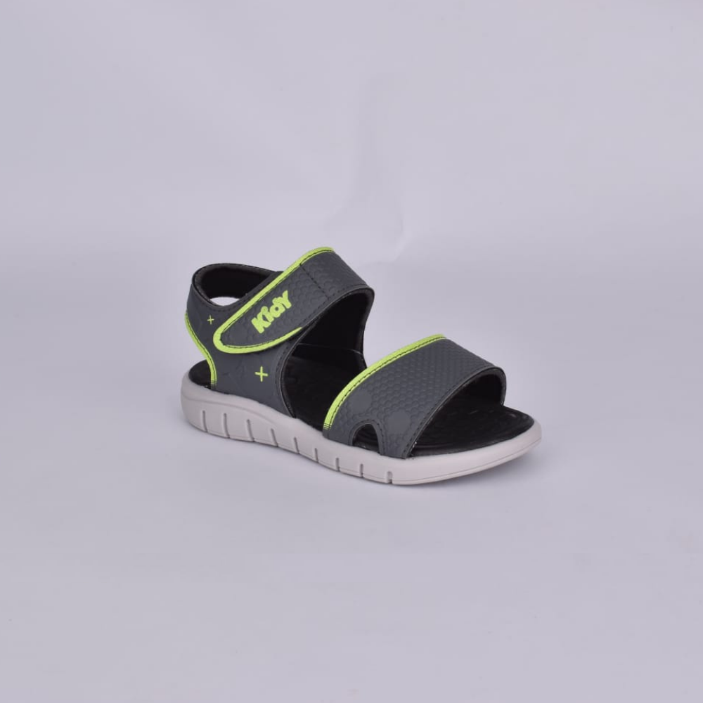 SANDALIA KIDY TOYS GRAFITE/VERDE NEON Kidy Cinza/Verde 3
