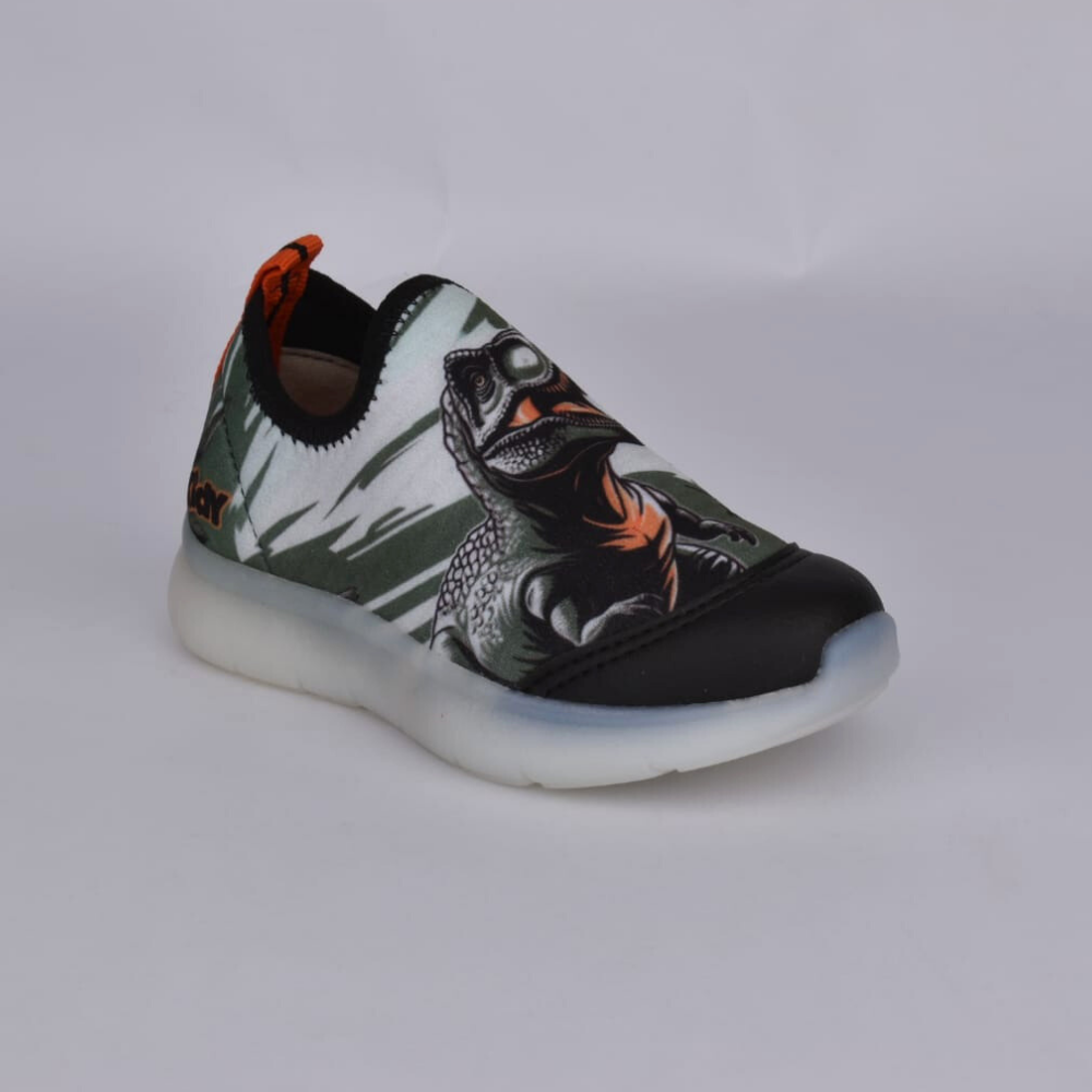 TENIS KIDY FLEX LIGHT VERDE/LARANJA Kidy Preto/Verde 4