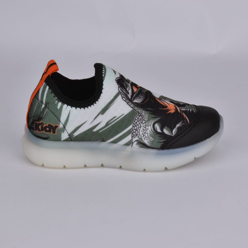 TENIS KIDY FLEX LIGHT VERDE/LARANJA Kidy Preto/Verde 5