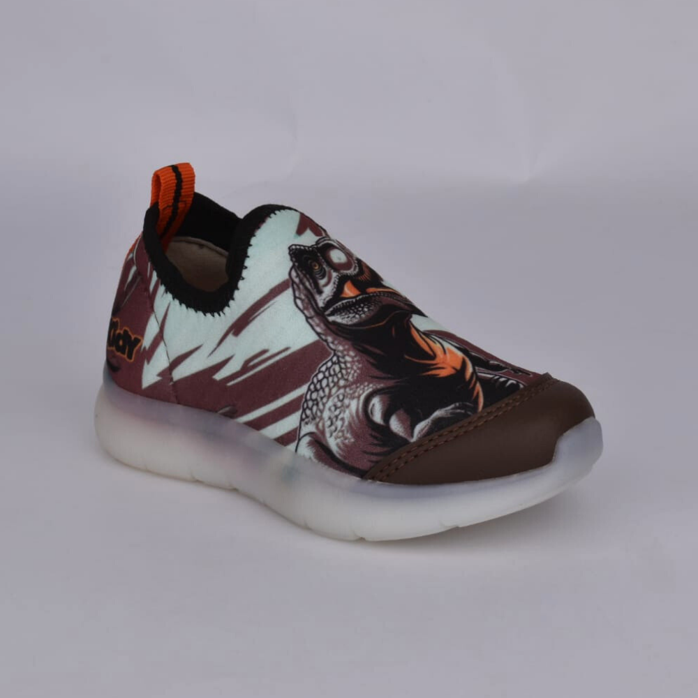 TENIS KIDY FLEX LIGHT MARROM/LARANJA Kidy  Preto/Verde 4