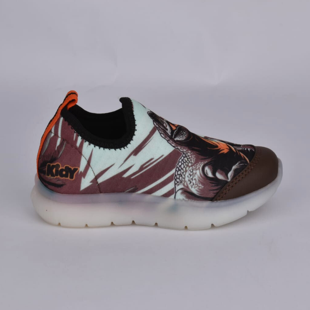 TENIS KIDY FLEX LIGHT MARROM/LARANJA Kidy  Preto/Verde 5