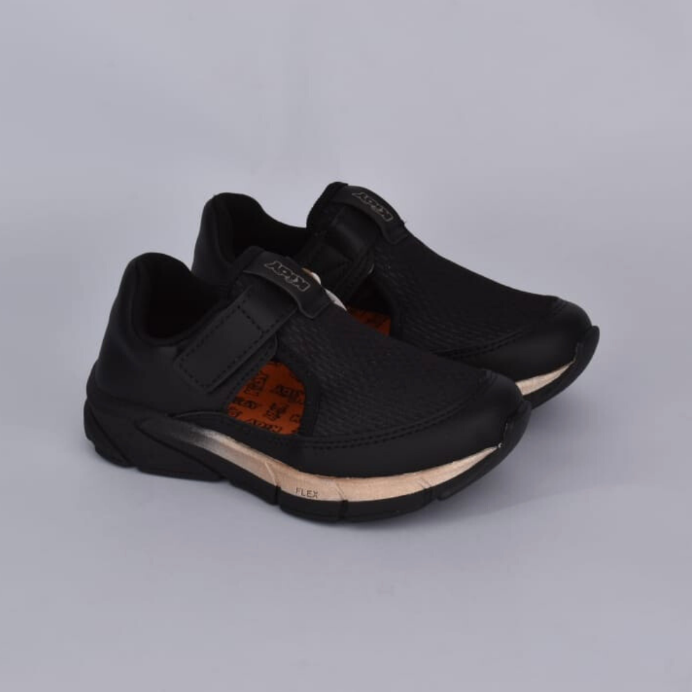 TENIS KIDY ENERGY BABY RESPITEC PRETO/BRONZE Kidy