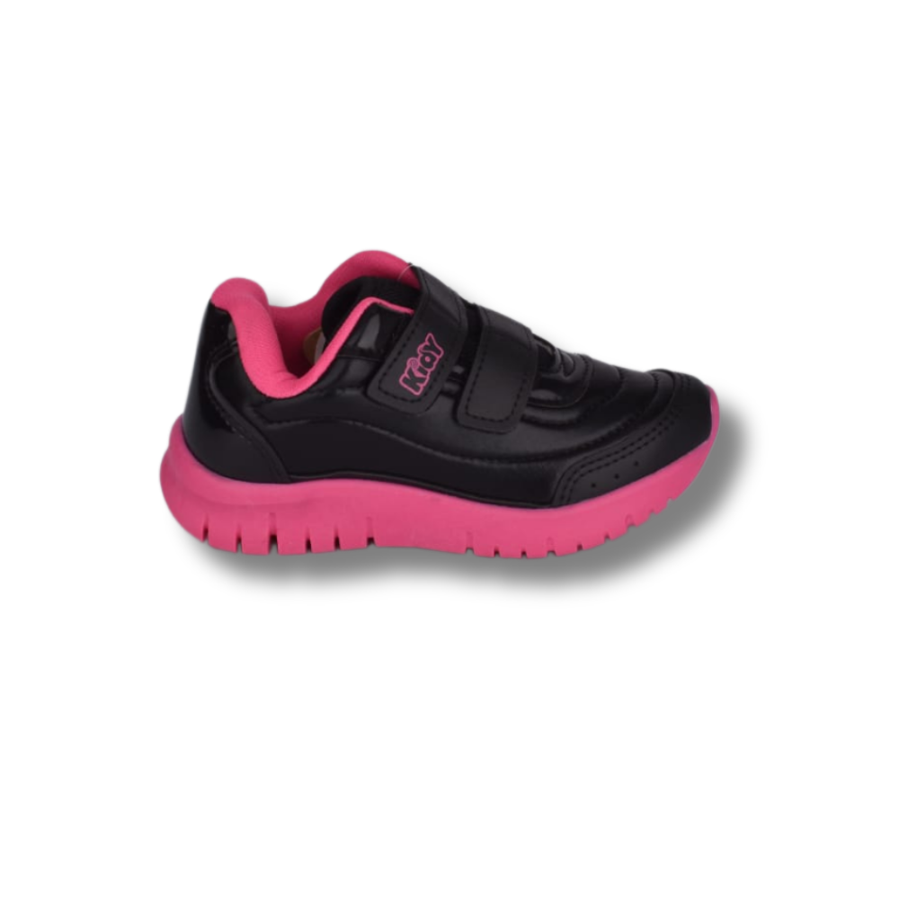 TENIS KIDY ULTRA FLEX PRETO Kidy Preto/Rosa 4