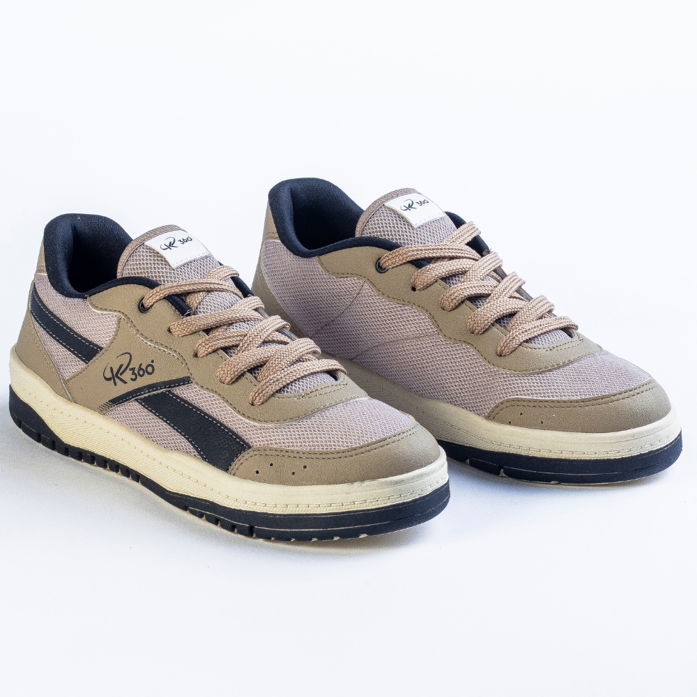 TENIS K360 ESTILO RESPITEC  PRETO/BEGE  Bege/Azul 2