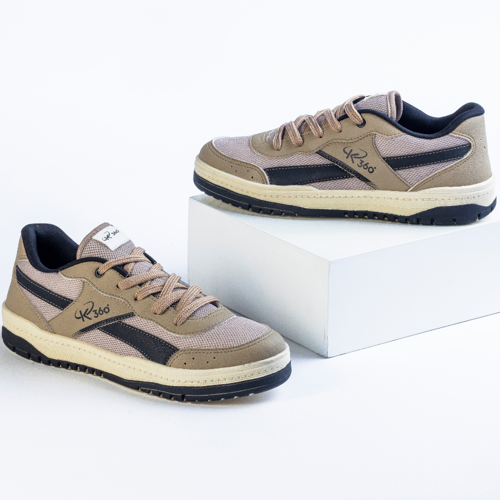 TENIS K360 ESTILO RESPITEC  PRETO/BEGE  Bege/Azul 4
