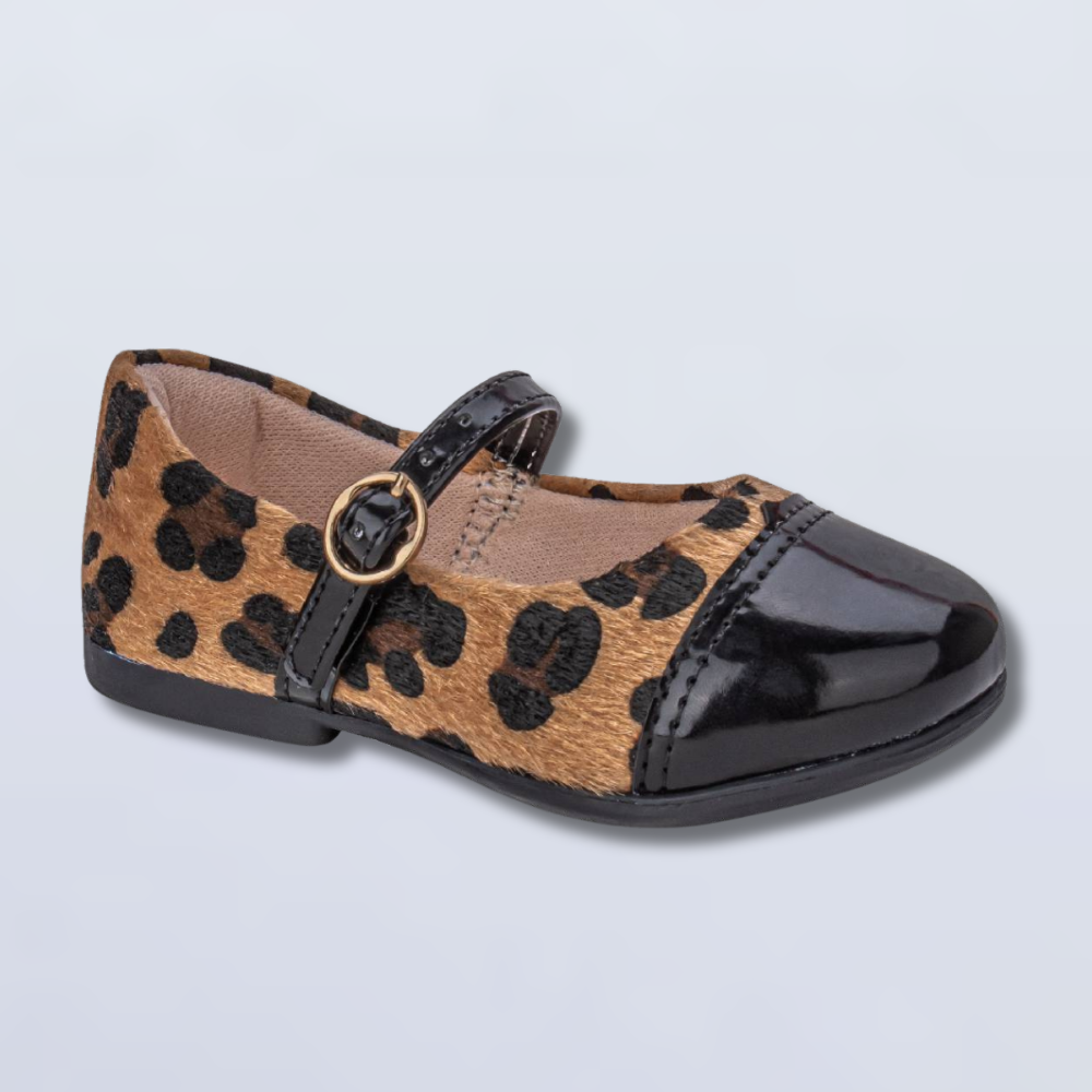 Sapatilha Kidy Baby Preto Onca Animal Print 1