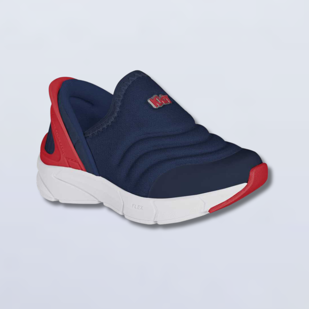 Tenis Kidy Energy Baby Respitec Marinho e Vermelho
